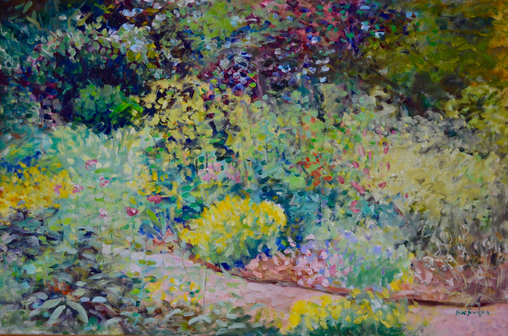 Oil painting "Summer Garden" 24 x 36