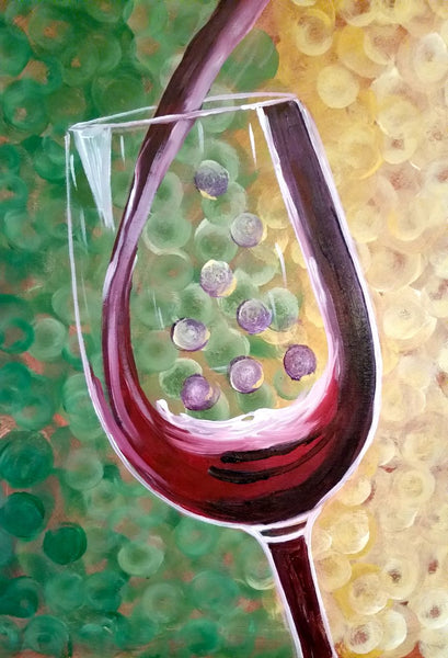 Wine Notecards boxed set of 6, one of each design 100# cover stock