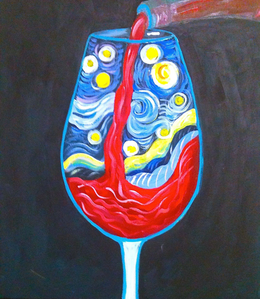 Sept 3, Sat, 4-6pm, "Starry Wine Glass" Public Class
