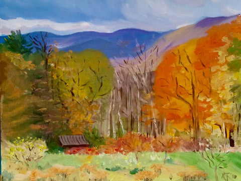 Notecard-Vermont Autumn, 100# cover stock FB