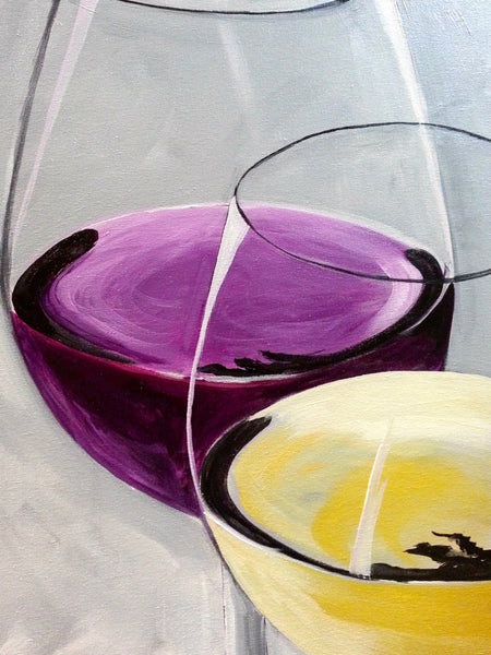 Wine Notecards boxed set of 6, one of each design 100# cover stock