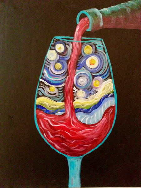 Wine Notecards boxed set of 6, one of each design 100# cover stock